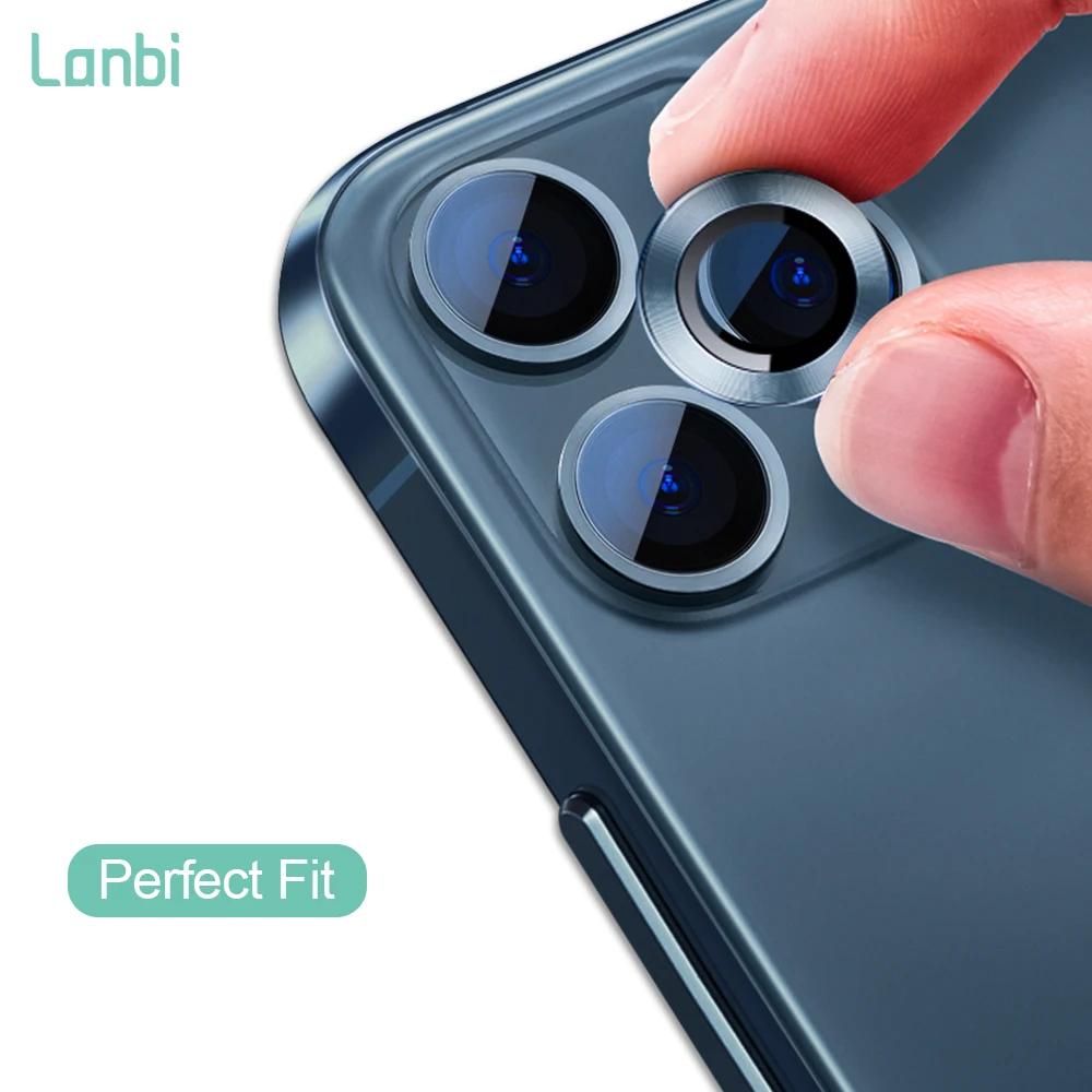 Защита объектива камеры мобильного телефона для Iphone 13 12 Pro Max полное покрытие закаленное