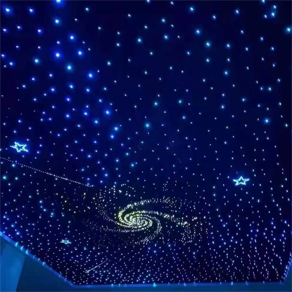 LED Fiber Optic Light Panel Starry Sky Panel Star Light 60*60cm Polyester Acoustic Board