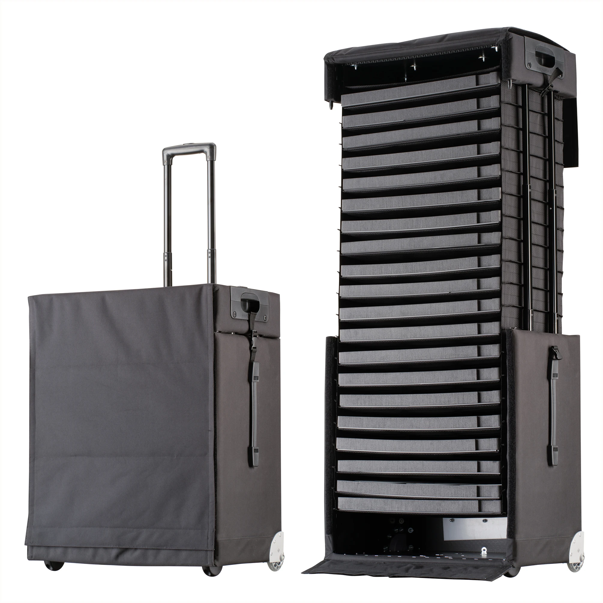 New wholesale fashion pull up samplecase avantgarde 86L display cabinet eyewear case sunglasses