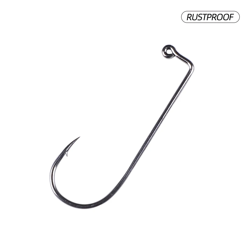 SUPERIORFISHING Jig Hook  Assist Hook Jig 1X 8#-6/0#  Barbed Rustproof Fishing Hook T611