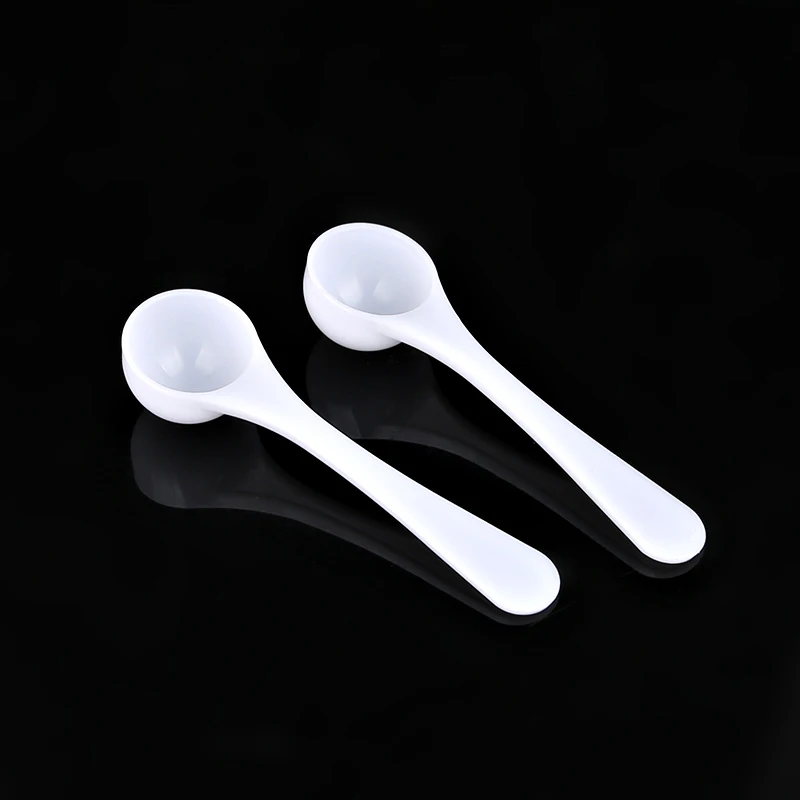 
Kitchen available salt spoon mini white 5g plastic measuring spoon 