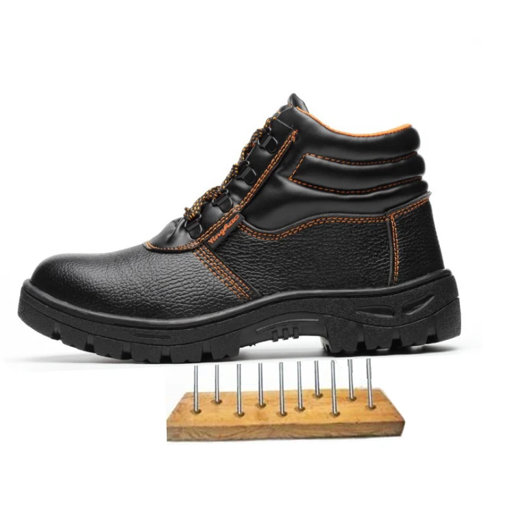 Dropshipping Wholesale price safety shoes anti-slip steel toe working shoes waterproof PU upper safety shoes