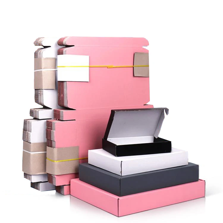 Y9 wholesale matte black corrugated paper gift boxes custom shipping mailer box for Underwear and clothes with your own logo