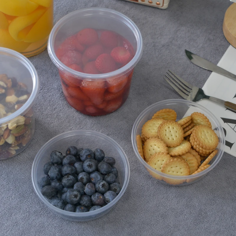 High Quality Meal Prep Containers Deli Containers Portion Controlled Disposable Sauce Cup with Airtight Lids