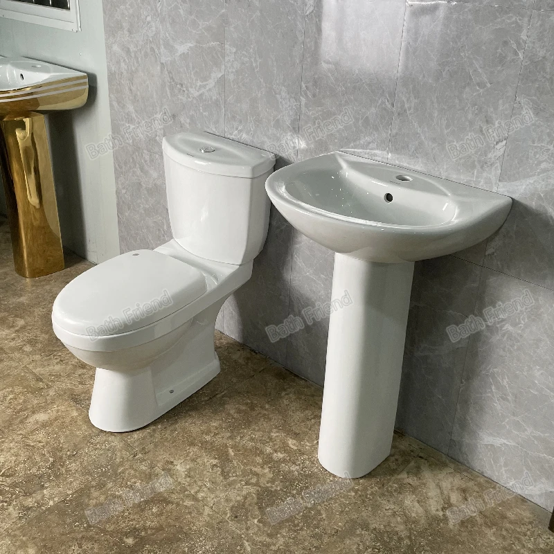 chaozhou factory bathroom set two piece toilet commode basin classic design wc toilet accessories ceramic toilet bowl