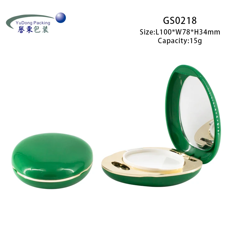 
Egg shaped plastic empty cosmetic case bb air cushion box 