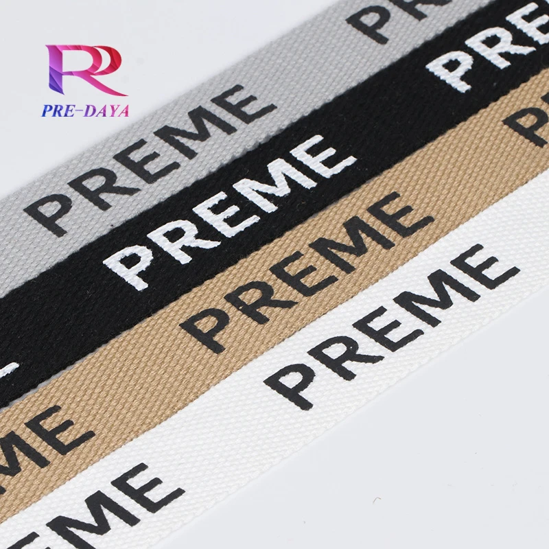 Wholesale 2CM polypropylene jacquard woven belt customized pet tow rope luggage clothing accessories jacquard woven belt