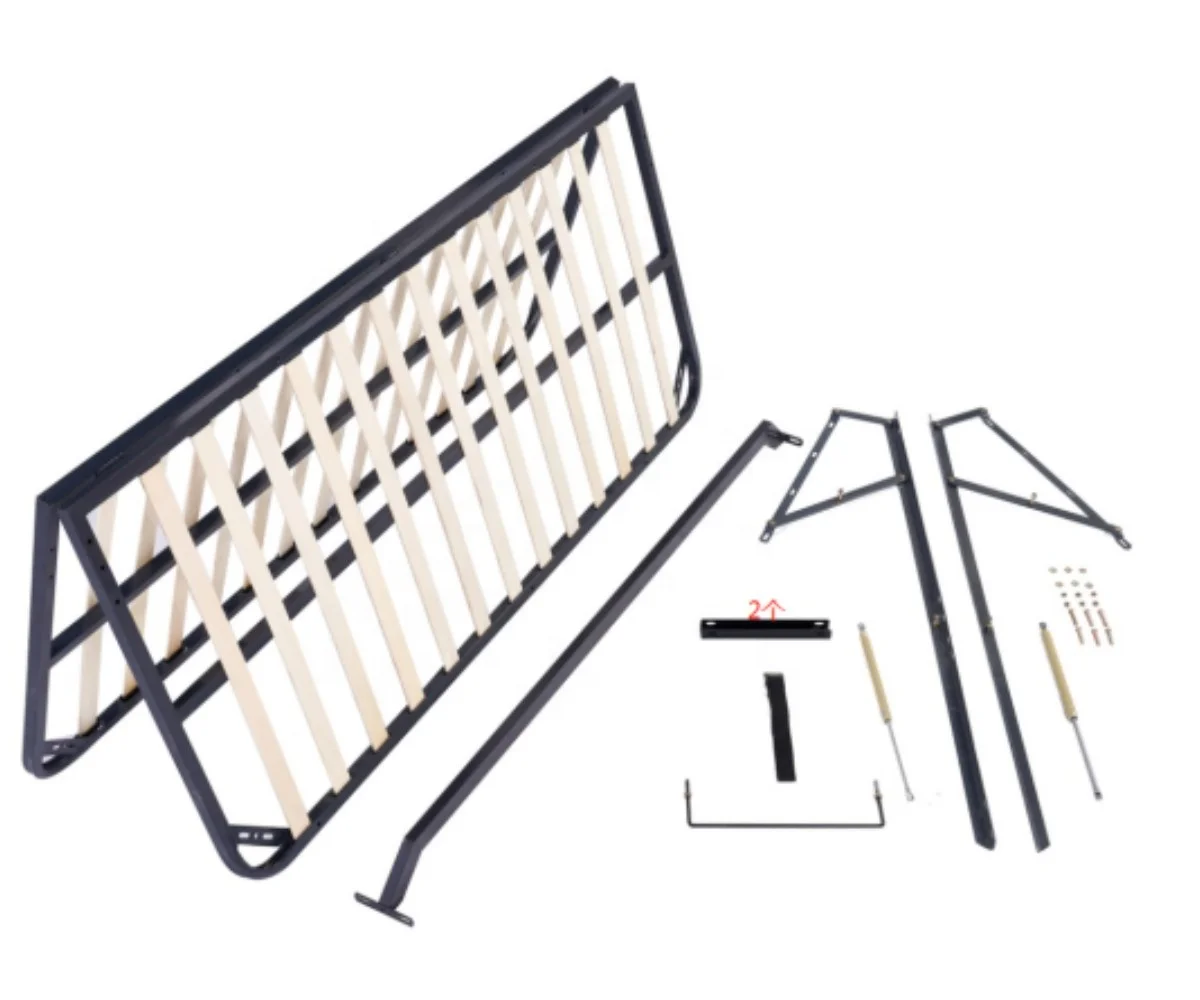 British Style OTTOMAN 5FT size Ottoman foldable wooden Slatted Metal Platform  slat Bed frame