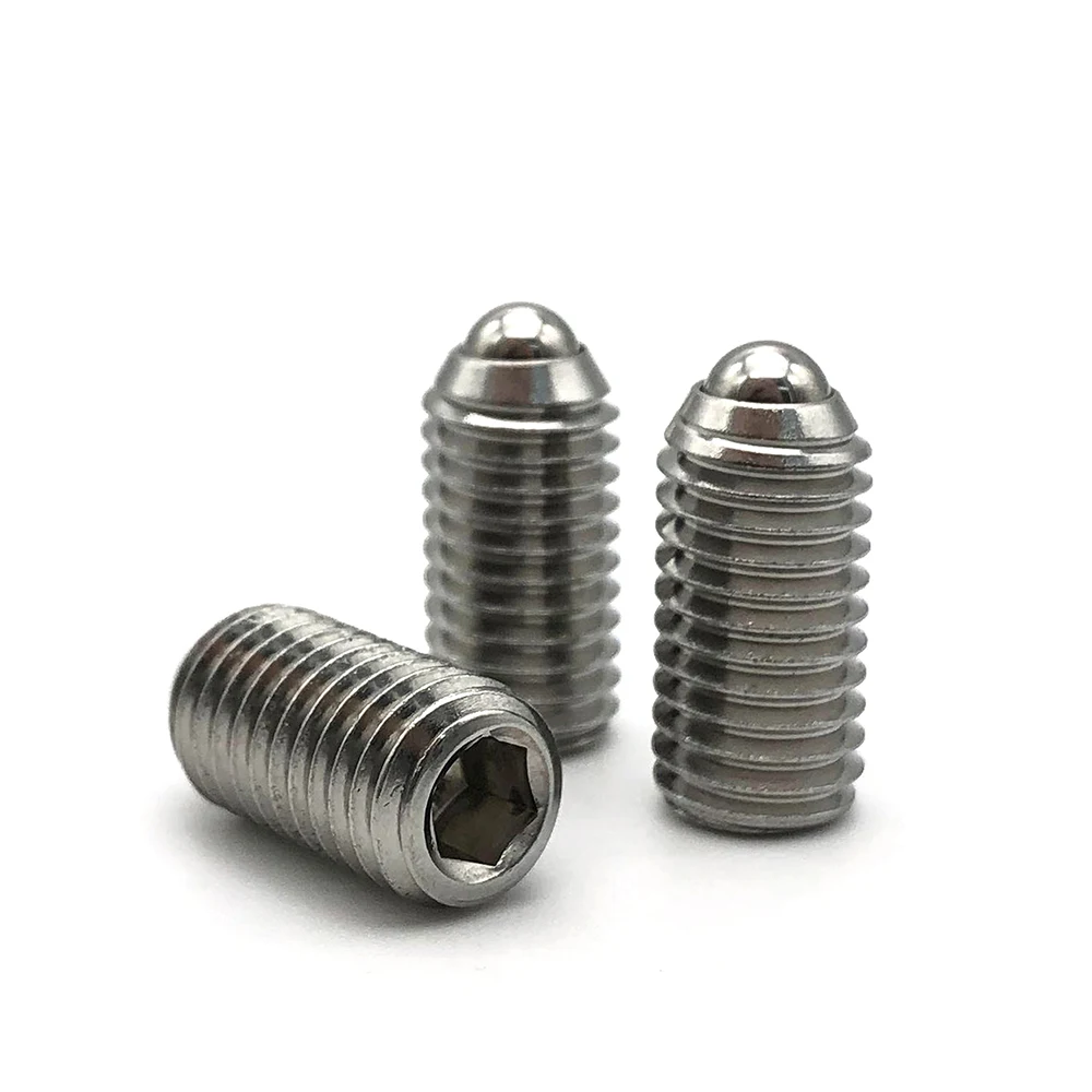 DIN934 din916 440 aluminum stainless steel m4 m2 m7 nylon knurled set flat point cup point hex hexagon socket set screws