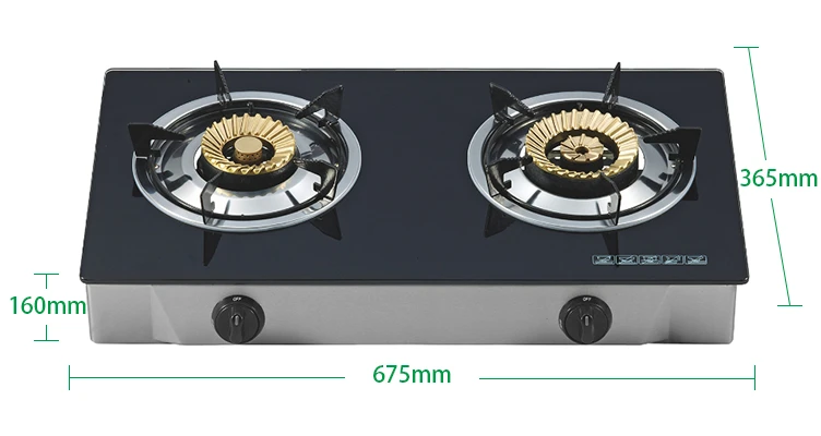 factory manufacturer portable double burner gas stove 2 burners for Outdoor Household Hotel Garage Use