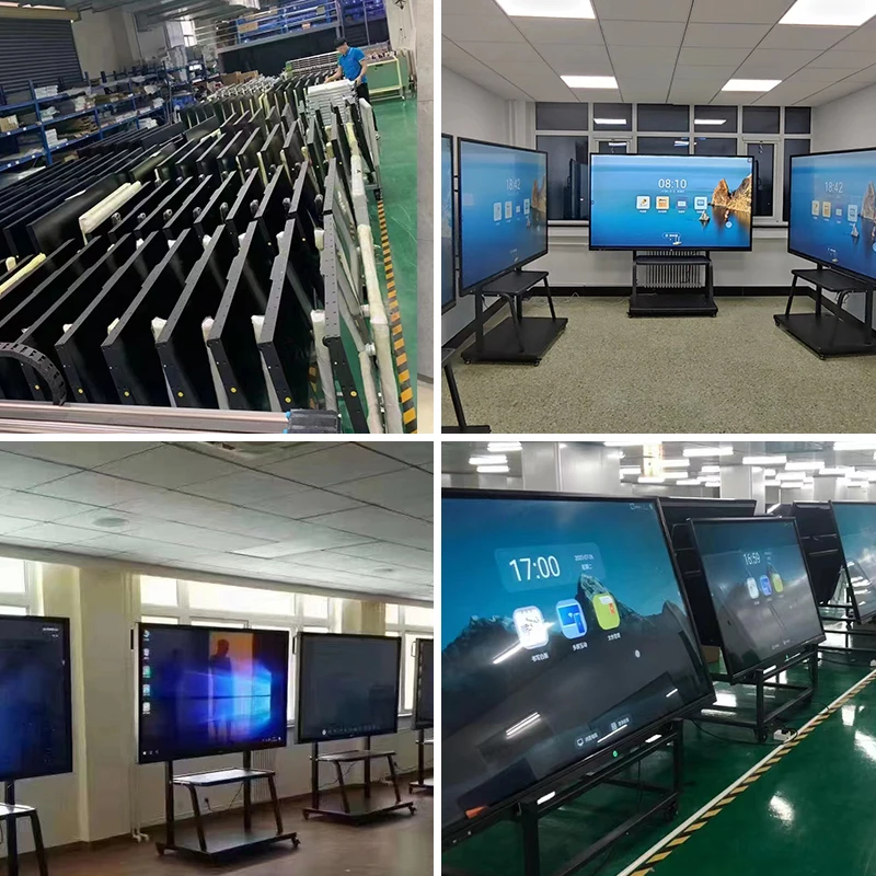 65 75 86 Inch Interactive Monitor Smart White Board Touch Screen Whiteboard All In One Monitor For University Classroom
