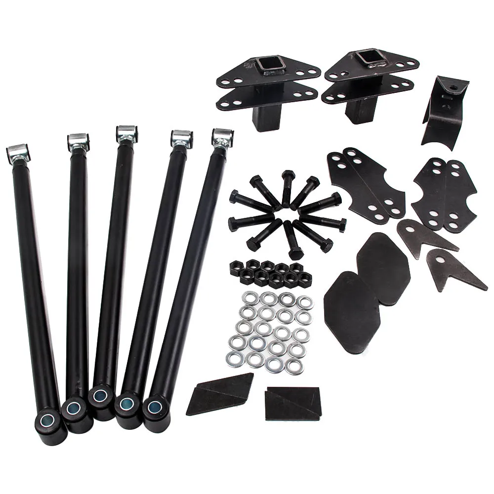 MaXpeedingrods Universal Weld-On Parallel 4 Link Suspension Kit For Rod Rat Truck Car Air Ride Truck Classic