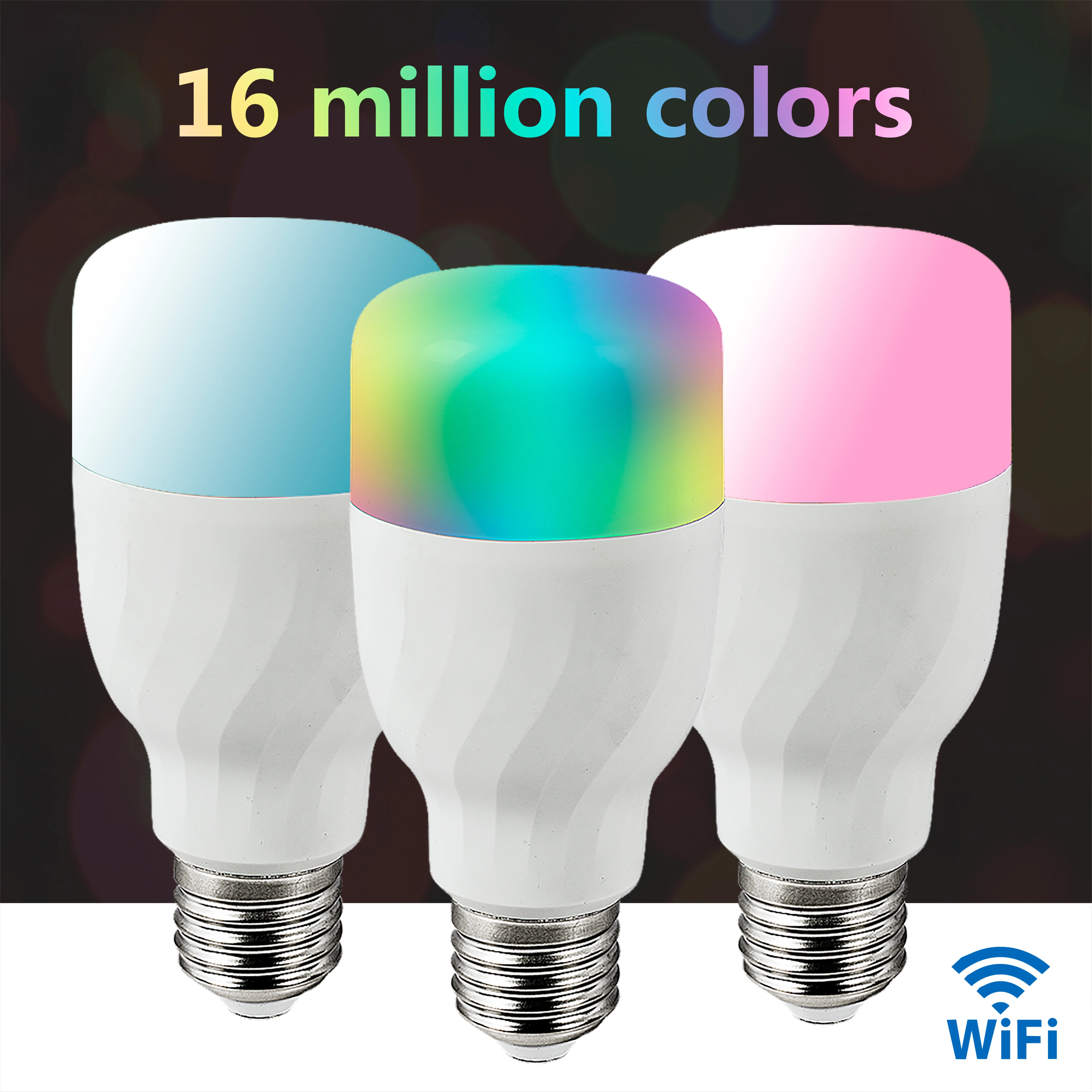 Светодиодная лампочка с Wi-Fi для умного дома 2700-6000 К 9 Вт E26/27 600 лм