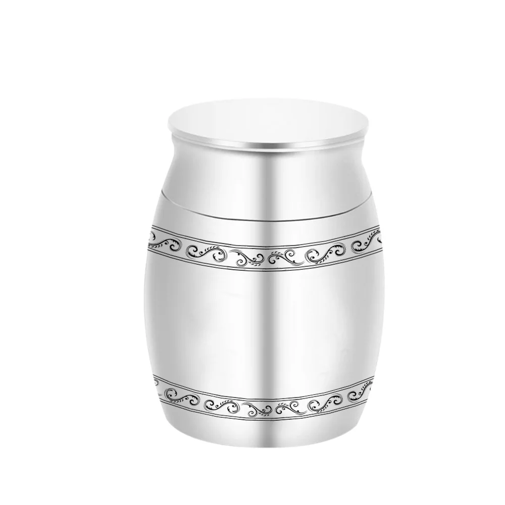 30x40mm Engraving Flower Mini Cremation Urns Custom Urn Memorial Human Pet Ashes Funeral Personalized Keepsake for Men Women