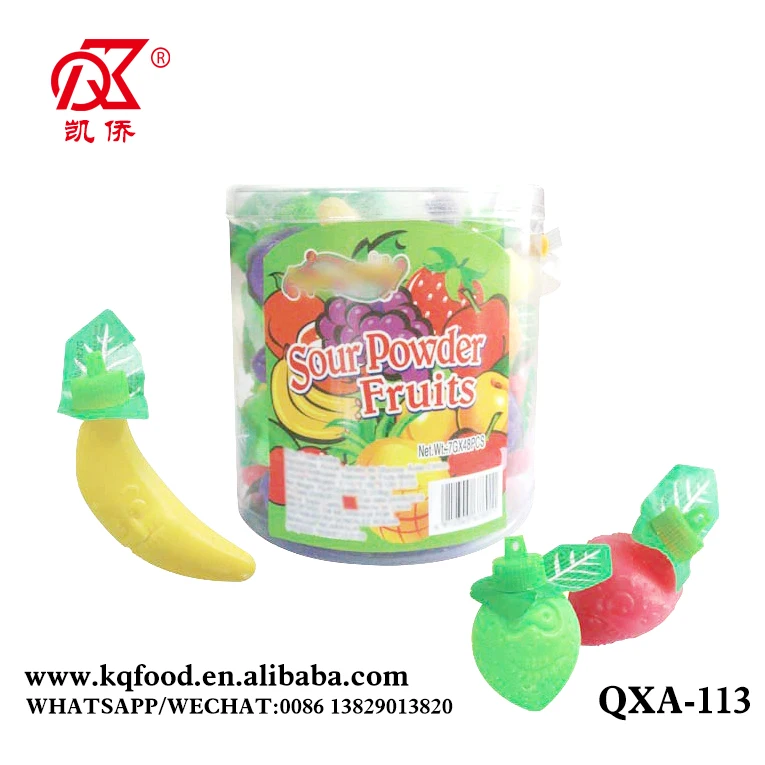 7g Mini Fruity Shaped Fruit Sour Powder