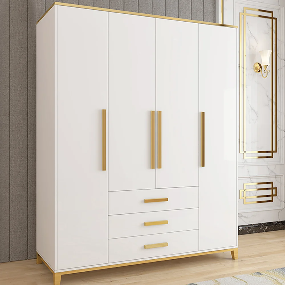High Quality Economical Morden White Wardrobe Clothes Organizer Simple Wardrobe Cabinet