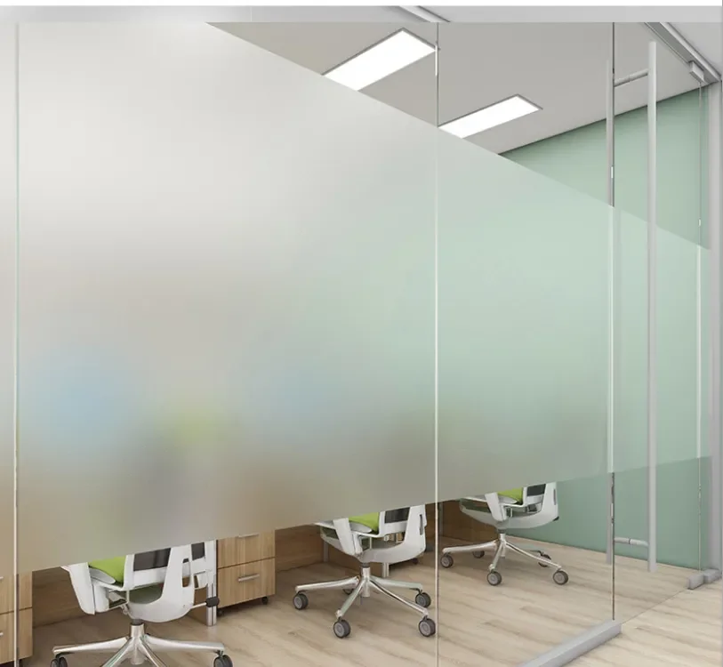 Hot selling 1.22x50M Self Adhesive Frosted window glass film frosted glass sticker