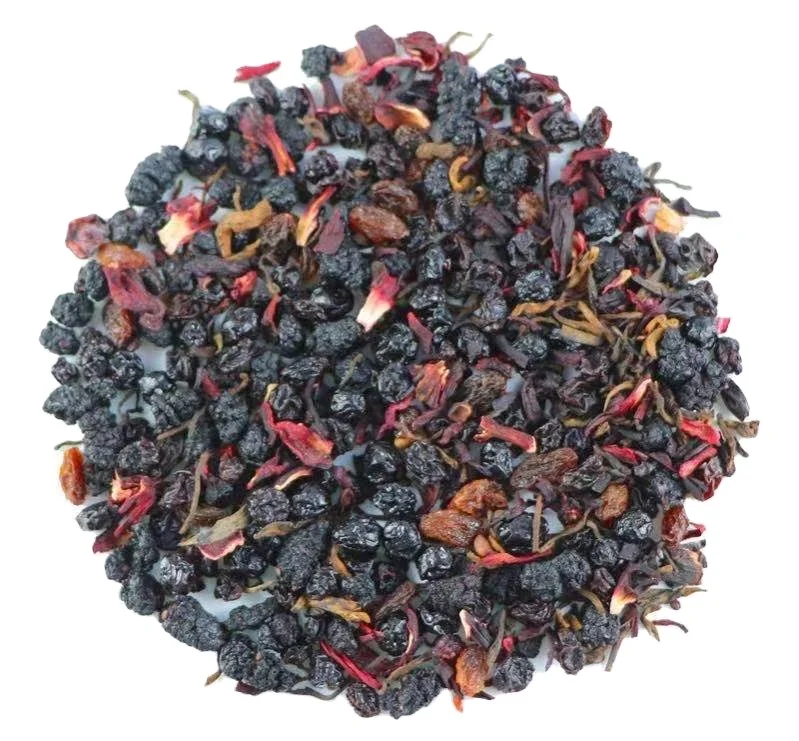 Most popular in 2023 classic taste Chinese flavored puer tea with dried fruits mountain berry tea