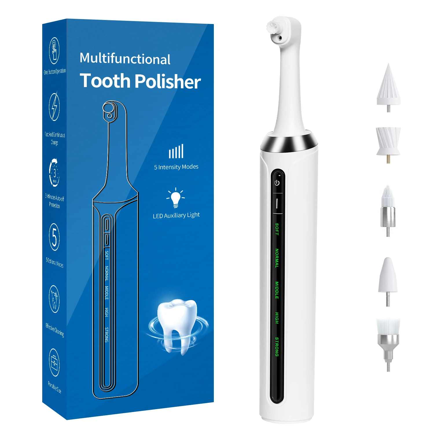 Custom Logo OEM Premium teeth whitening kit  Cleaning Multifunctional Electric Tooth Polisher Dental
