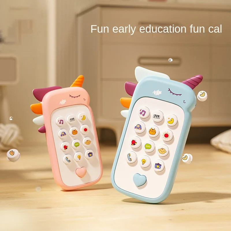 Baby Phone Toy Music Sound Telephone Sleeping Toy Smultifunction Cartoon Toy Mobile Phone for Kids