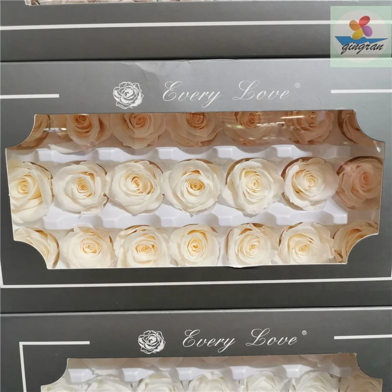 Factory supply preserved rose head 2-3cm preserved flower everlasting rose
