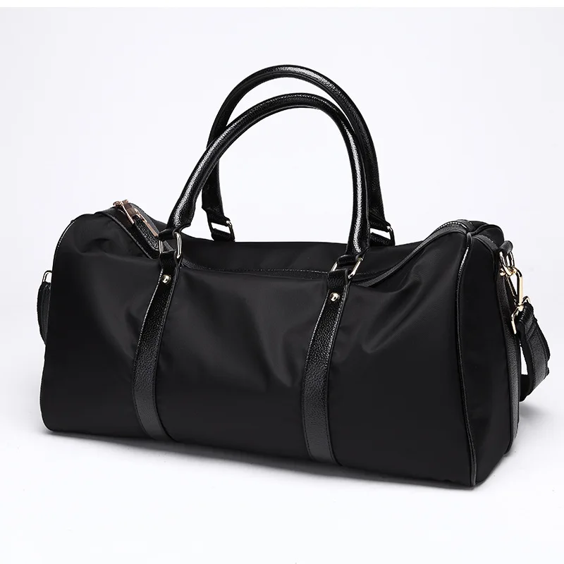 Genuine Leather Large Capacity Duffel Bags Unisex Sports Yoga Gym Overnight Travelling Bag Yellow