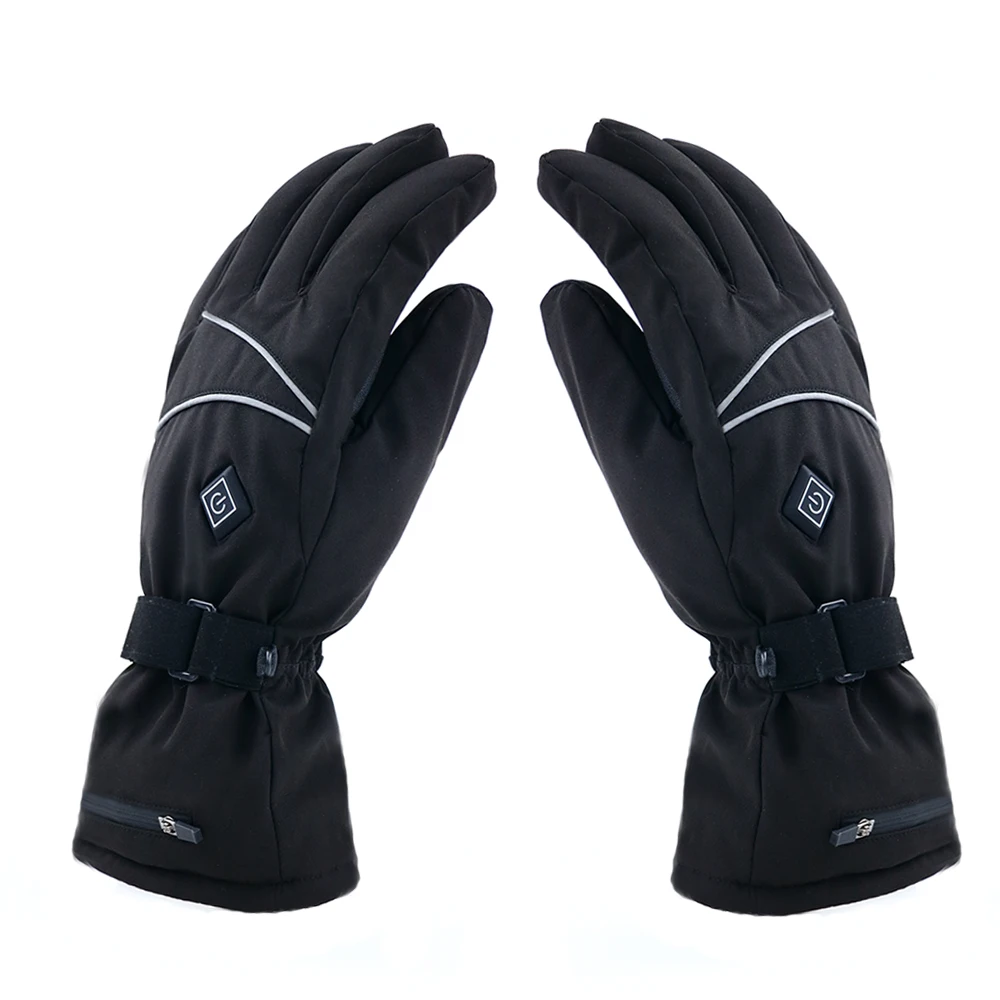 wholesale battery heated gloves winter outdoor sports gloves electric heating gloves