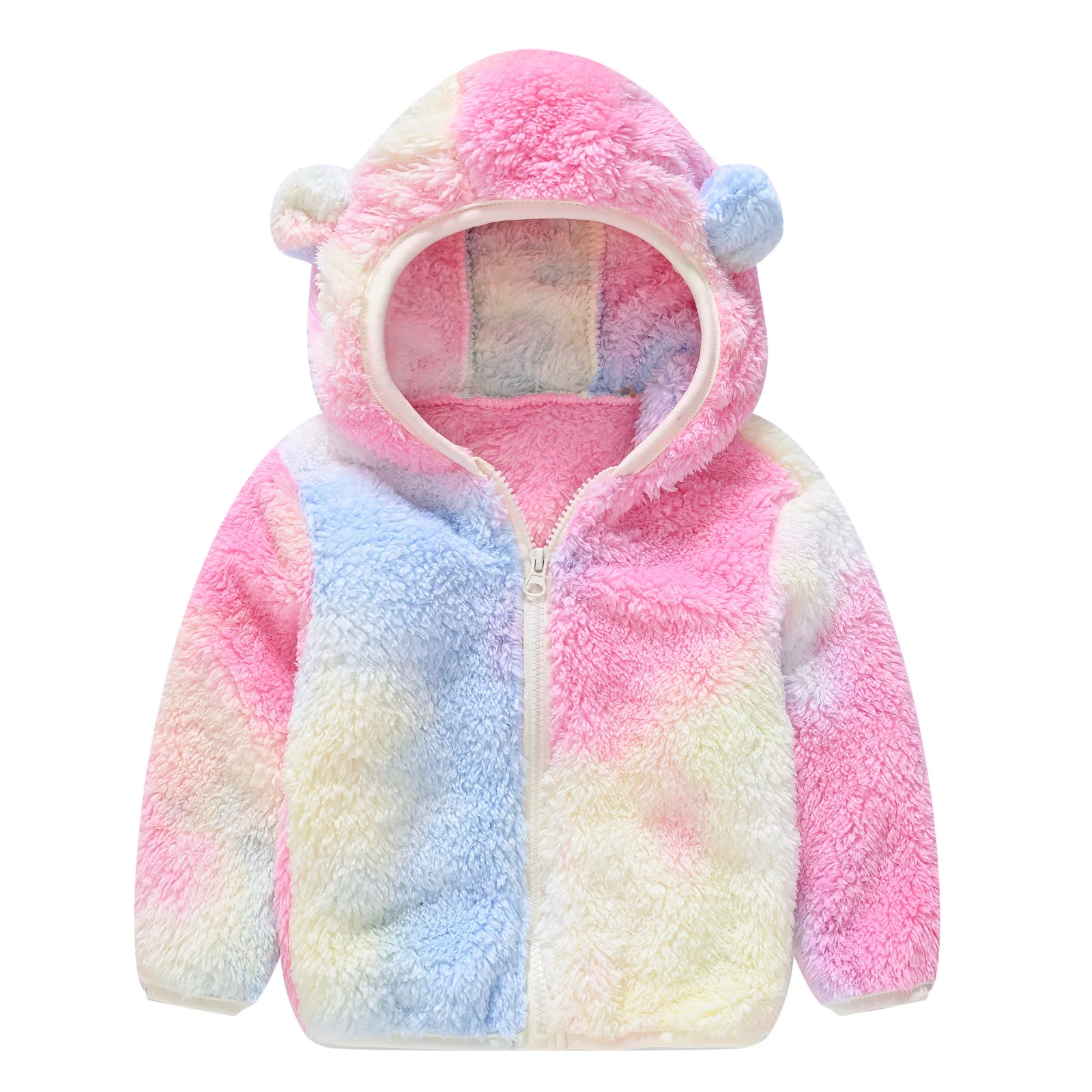 Rarewe Cute Infant Baby Clothes Zip Up Hoodie Unisex Fleece Jackets Toddler Boys Girls Warm Coats For Winter Fall