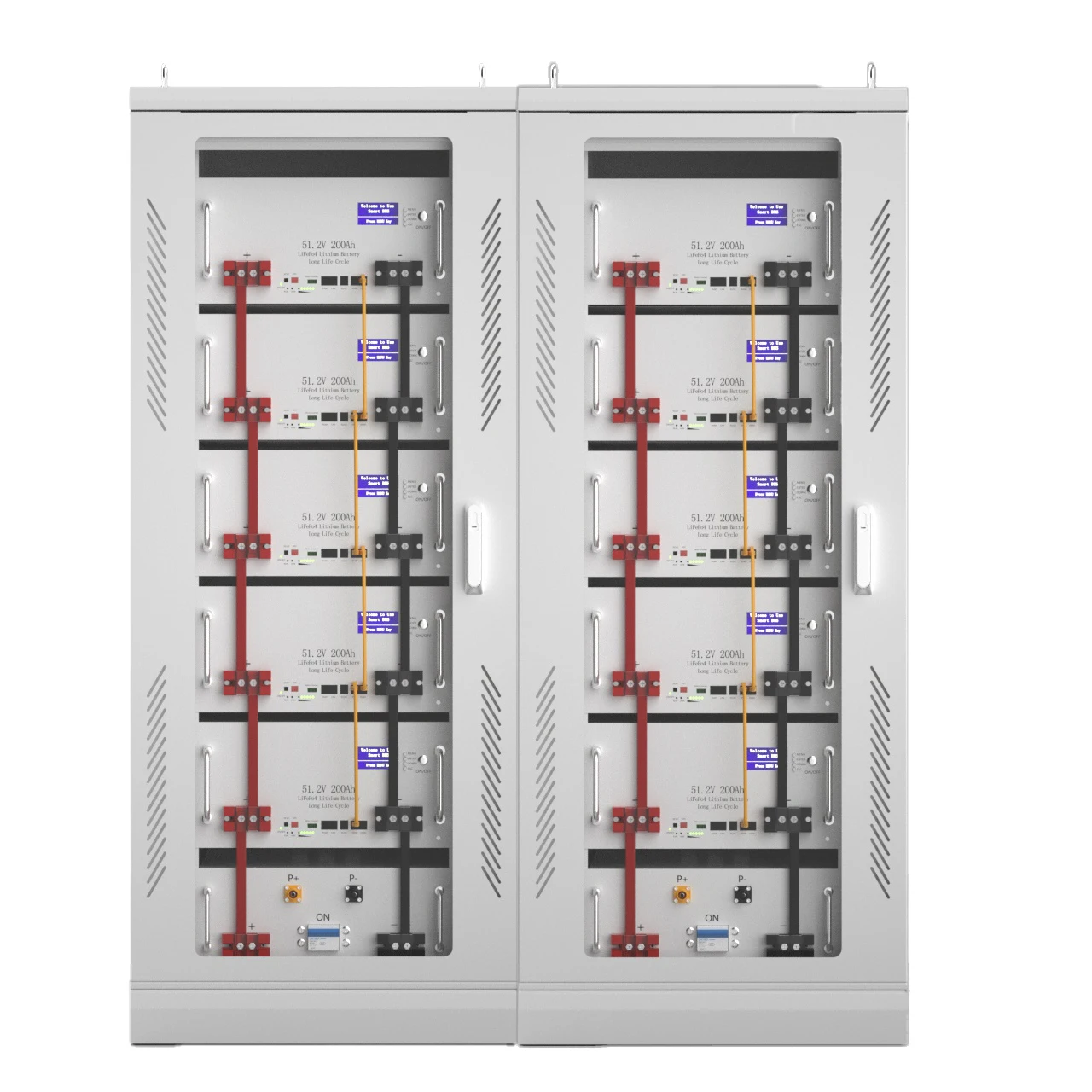 256V-512V высоковольтный литий-ионный аккумулятор для хранения энергии дома 10 кВт-35 кВт порт связи Штабелируемый 1 MOQ серверный стеллаж