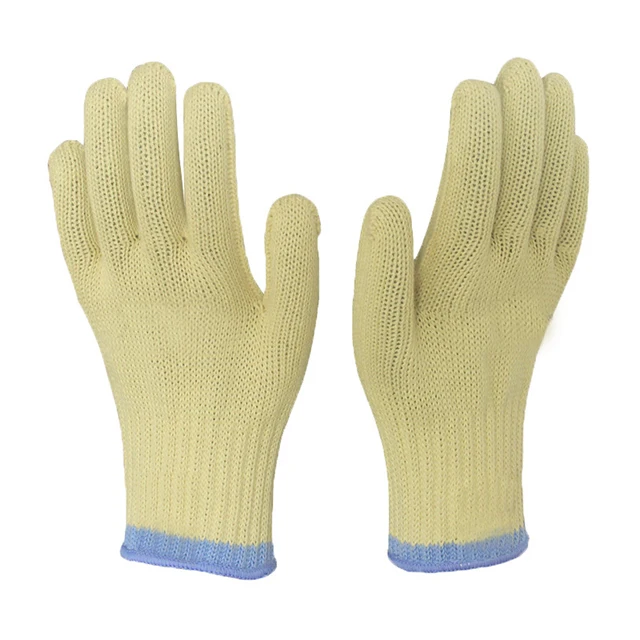 Aramid Gloves Cut Resistant Gloves Ce En388 Cut Resistant Steel Wire Aramid Gloves