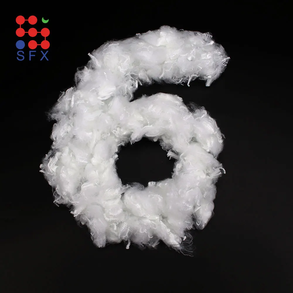 Light Resistant Siliconized Bales Bulk Dacron Premium Fill SFX Polyester Staple Fiber