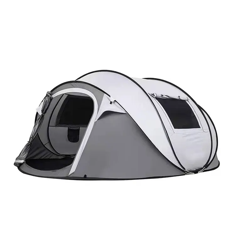 wholesale automatic boat-shaped camping tent outdoor waterproof quick opening pop up tent for 5-8 people sun shelter tent