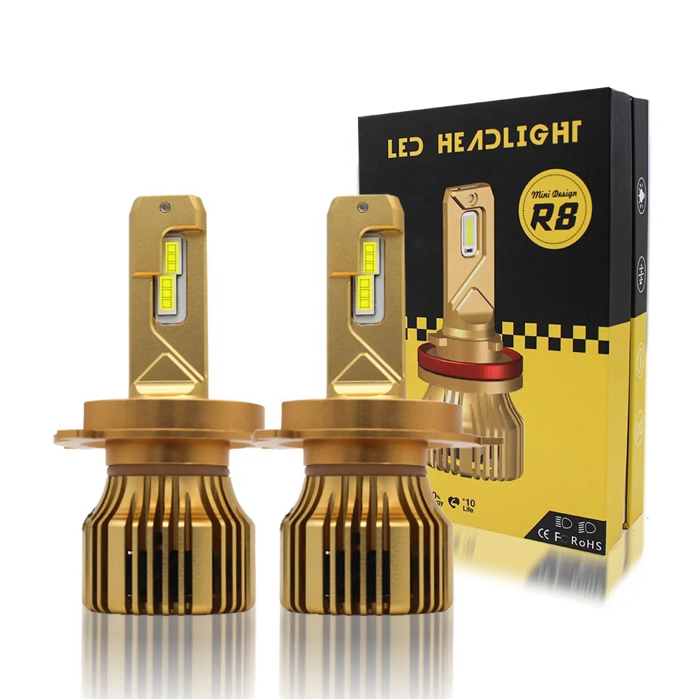 Автомобильная фара R8 H4 110W 9005 LM LED H7 canbus H3 H8 H11 9006 6500 55W lm K автомобильный Стайлинг Автомобильные фары противотуманные