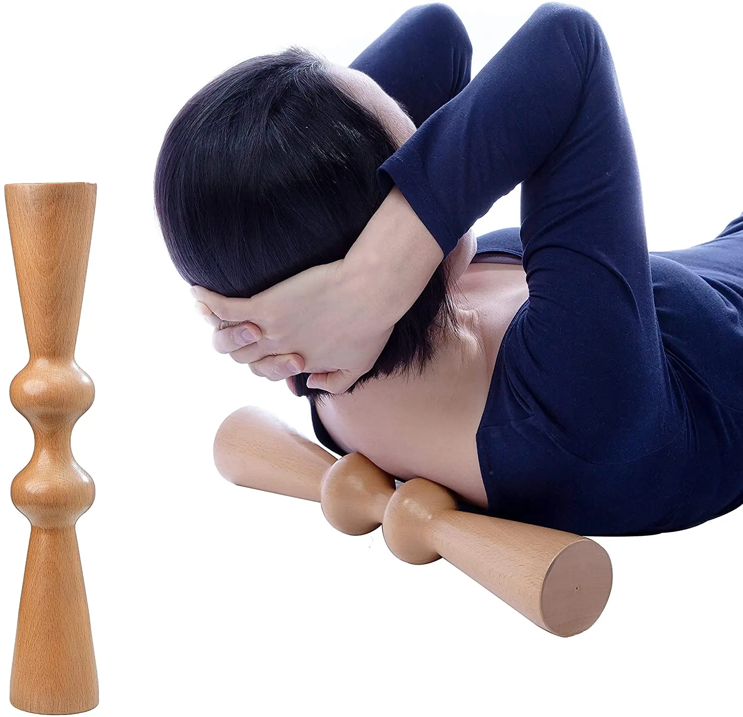 Wood Therapy Massage Tools Wood Back Massager Roller Body Roller