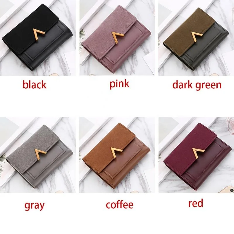 Mini Womens Wallets And Purses Short Female Coin Purse Credit Card Holder pocket small wallet for women