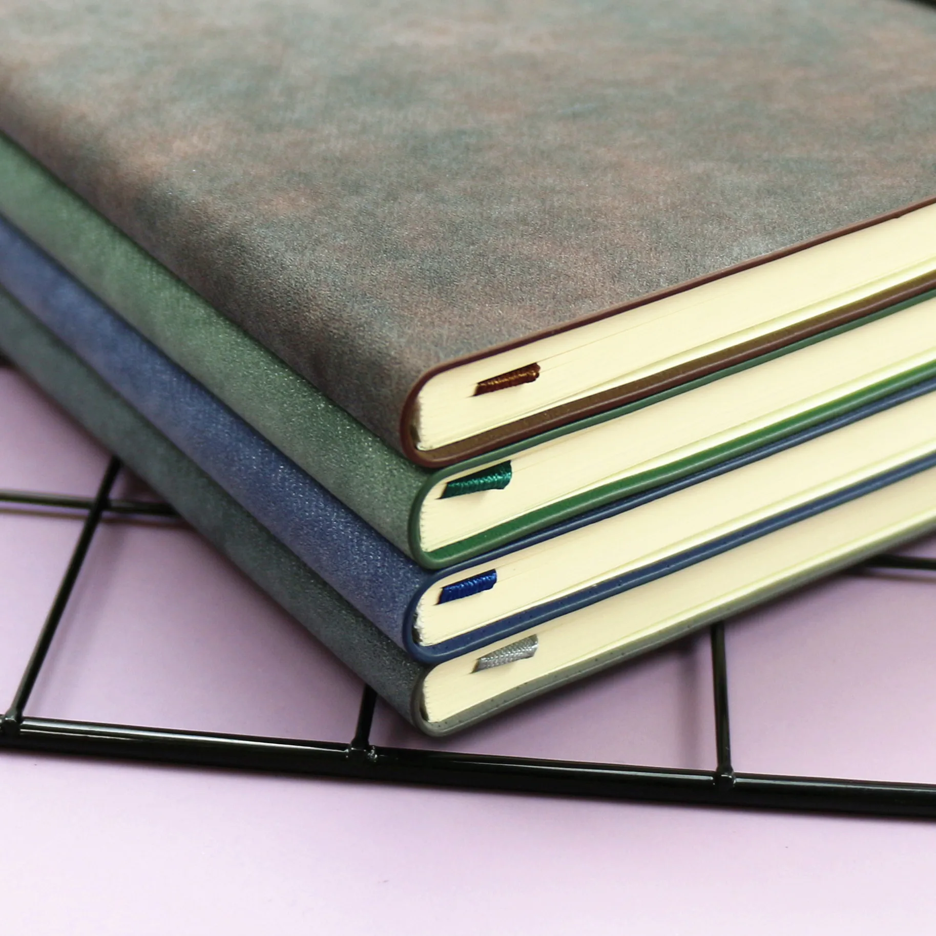 Journal Planner Agenda Inner Page Custom Notebook Softcover Embossed Logo Dotted Grid 2021 Hotselling A5 Pu Leather 5-7days N2