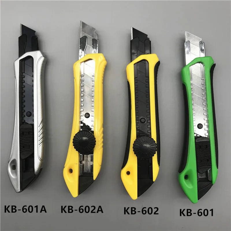 Cheap free sample 18mm plastic snap off quick change blade box cutter knife