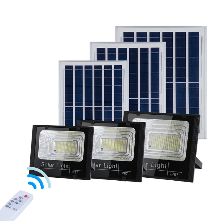 Hot Selling 100W Solar Reflector Waterproof Ip65 Led Wall Mounted Outdoor Flood Garden Solar Light