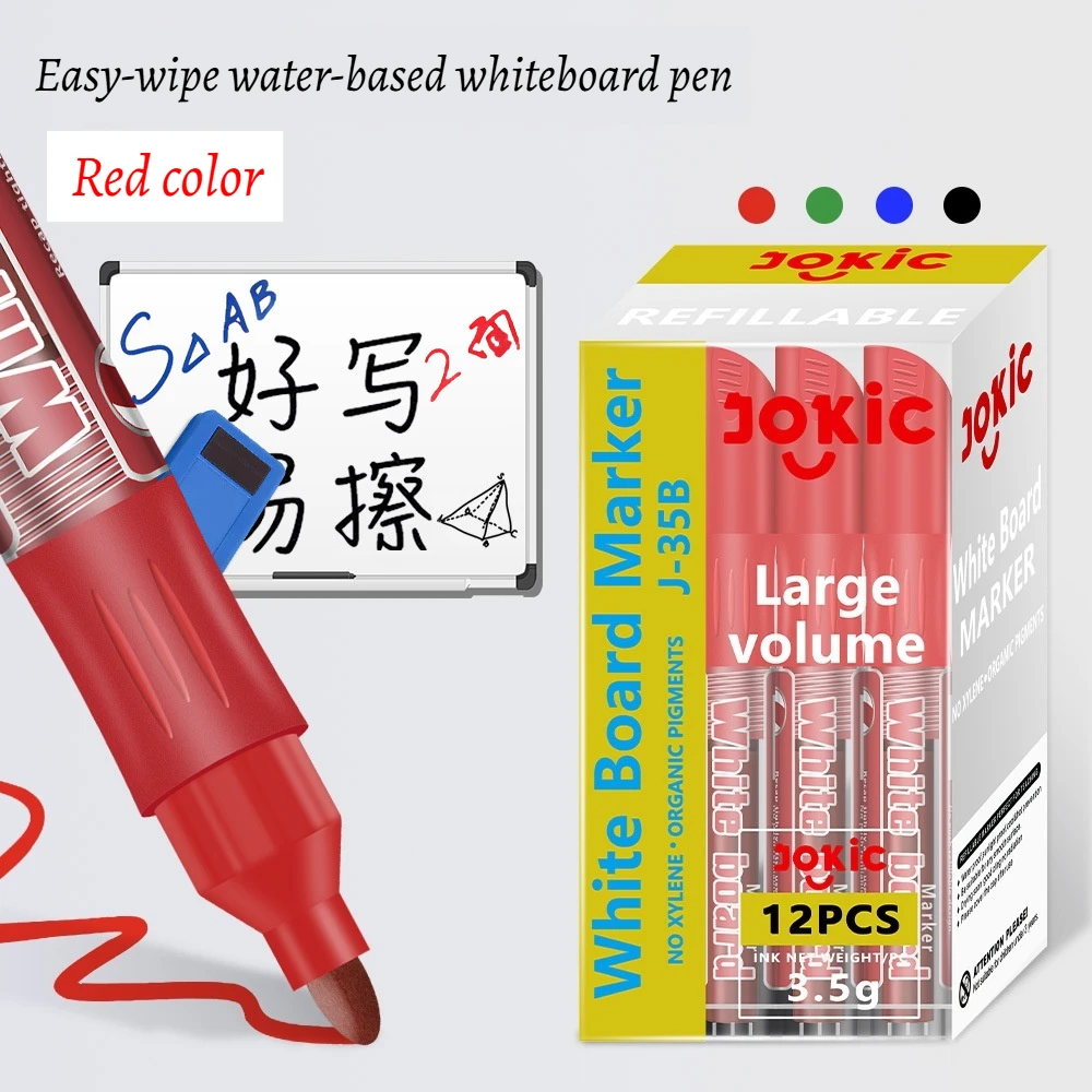 Wholesale refillable design thick whiteboard marker pen big 4mm non toxic dry white board erase markers pens for office