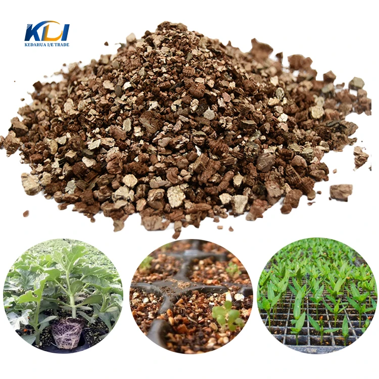 Gold expanded factory wholesale price gold vermiculite garden horticultural plants growing cheap price