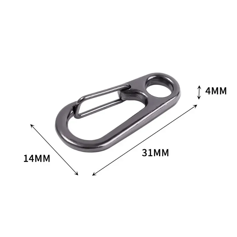 Buckle Snap hook carabiner Egg-shaped Shackle Hanging Buckle D Spring Snap Hook Key Chain Ring Snap Hook Carabiner For Bag