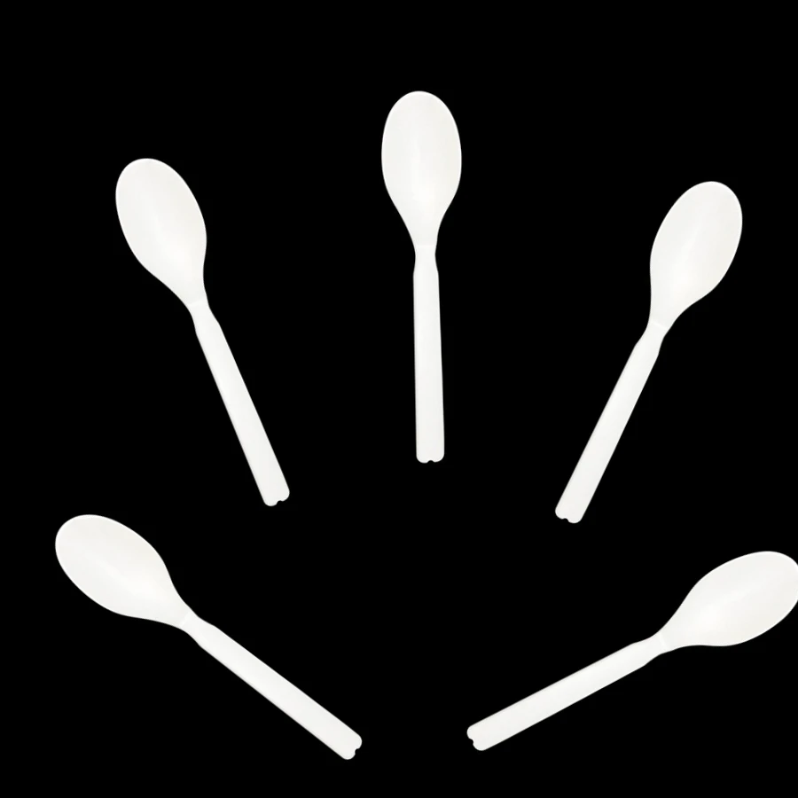 VI plastic spoon and fork PLA material 6 inch to 10 inch spoon and fork