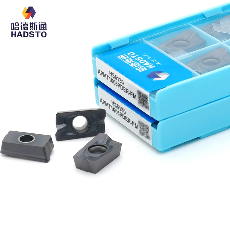Hadsto APMT1605PDER-FM-HS5130 квадратное плечо твердосплавный Фрезер cnc-фрезирования лезвие для высокая твердость стали