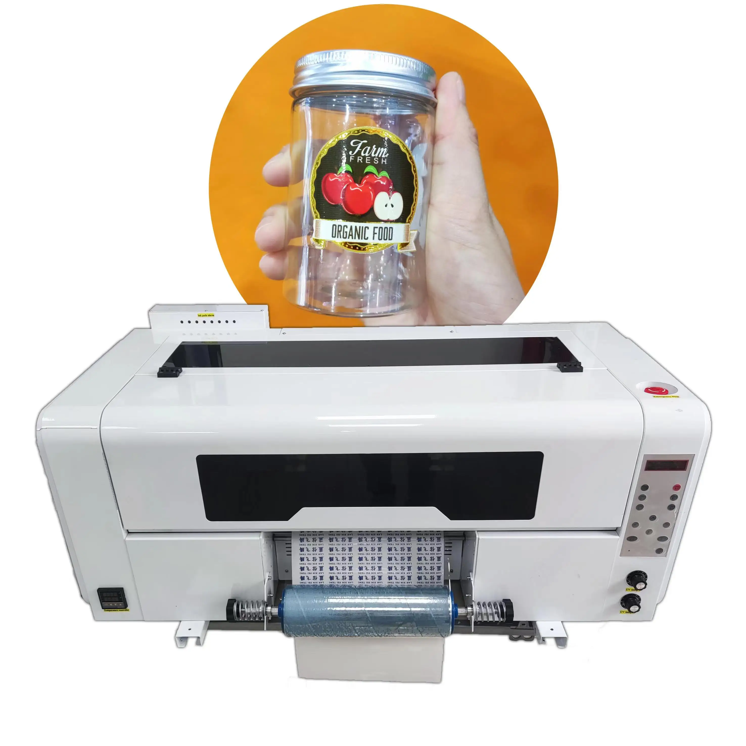 Digital A3 T-shirt Printing Crystal Sticker  Plastic Leather Glass Flat Label UV DTF Printer