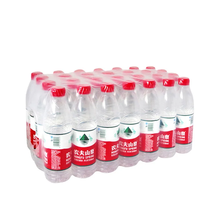
PE heat shrink plastic wrap clear shrink film for packing mineral water bottle 