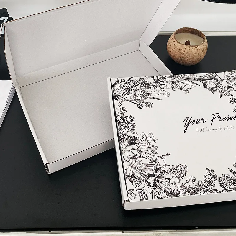 New Custom Printing Logo Eco Friendly Kraft Paper Folding Mailer Box Airplane Corrugated Cardboard Mailing Packaging Box