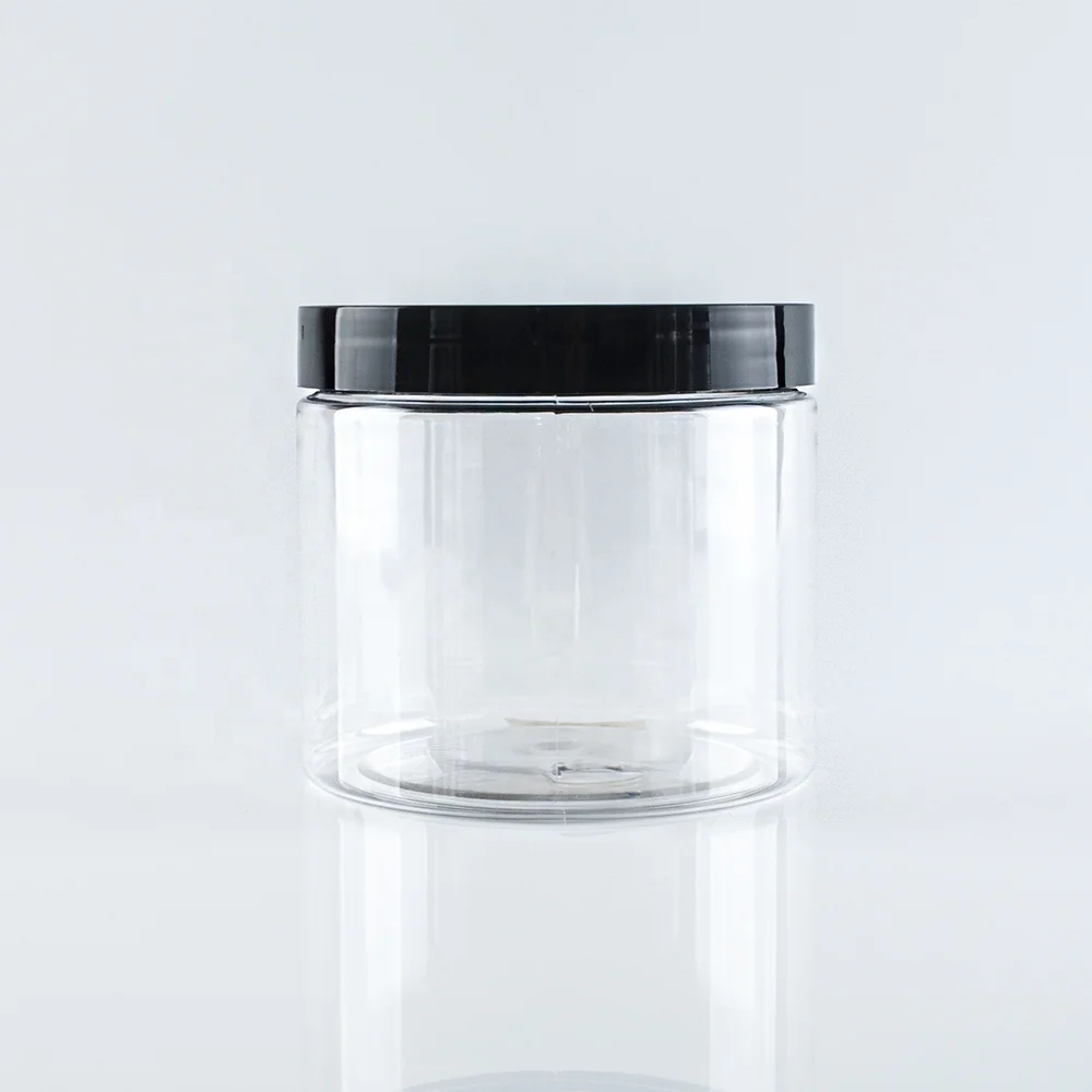 New product 30ml portable plastic PET transparent cosmetic jars empty dry food grade stock jar
