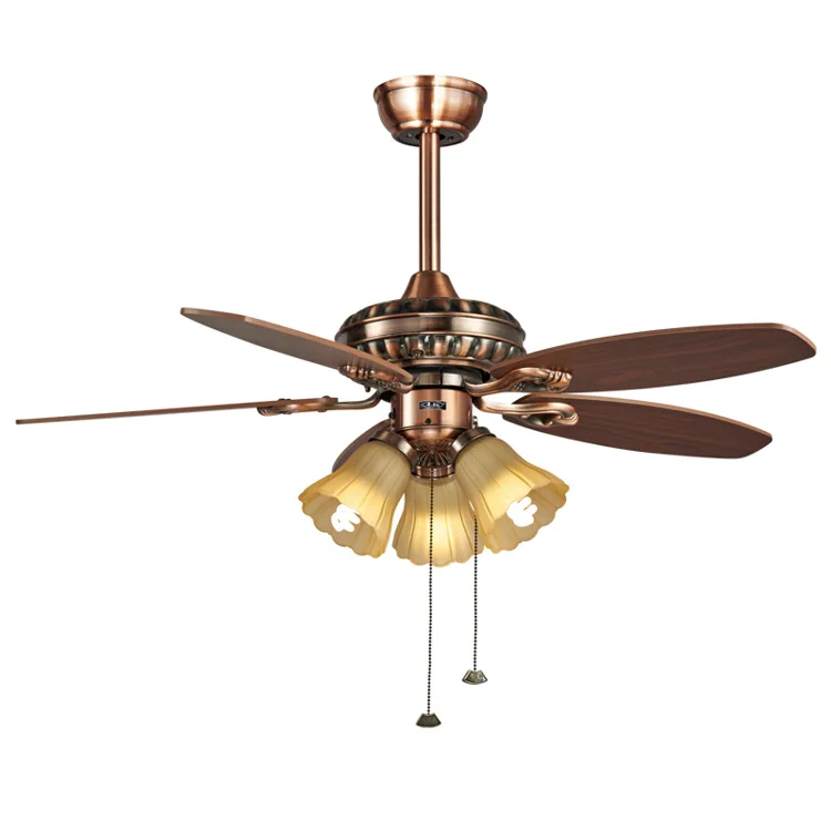 220/110 volt remote control for bedroom indoor decoration copper motor inverter led ceiling fan with light