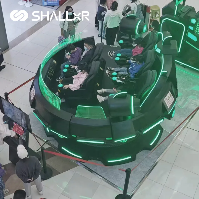 ShallxR Outdoor New Exciting 360 Rotation Motion Virtual Racing Drive Simulated Car VR Game 9D 10D VR Cinema