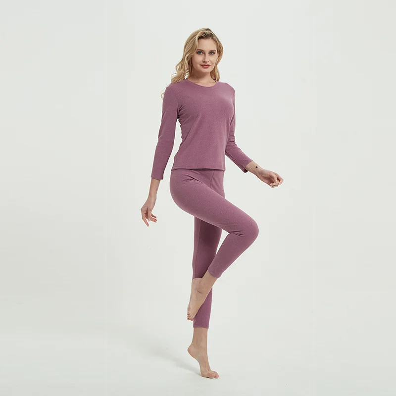 Autumn Winter Keeping Warm Thermals Tops Pants Sets Lovers Womens Mens 2pc Long Johns Thermal Underwear